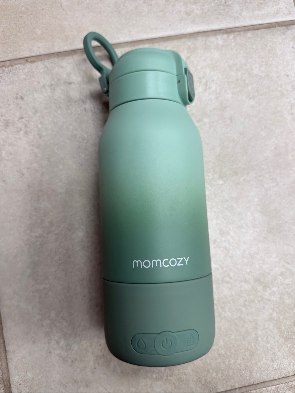 momcozy Mint Green Insulated Travel Bottle